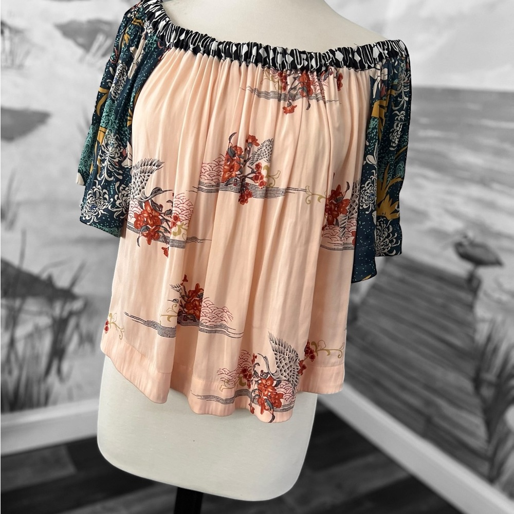 Floral Off-Shoulder Women Top